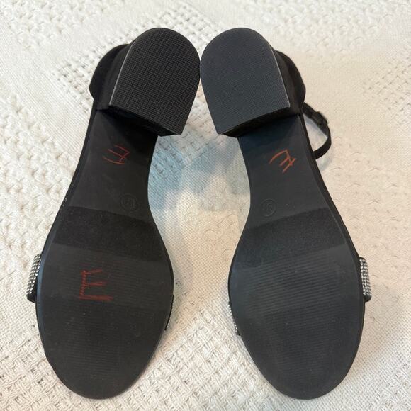 Madden NYC 9.5 Illie City embellished ankle strap block heel sandal 2970 - Picture 2 of 9